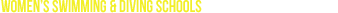 Women's Swimming & Diving Schools
